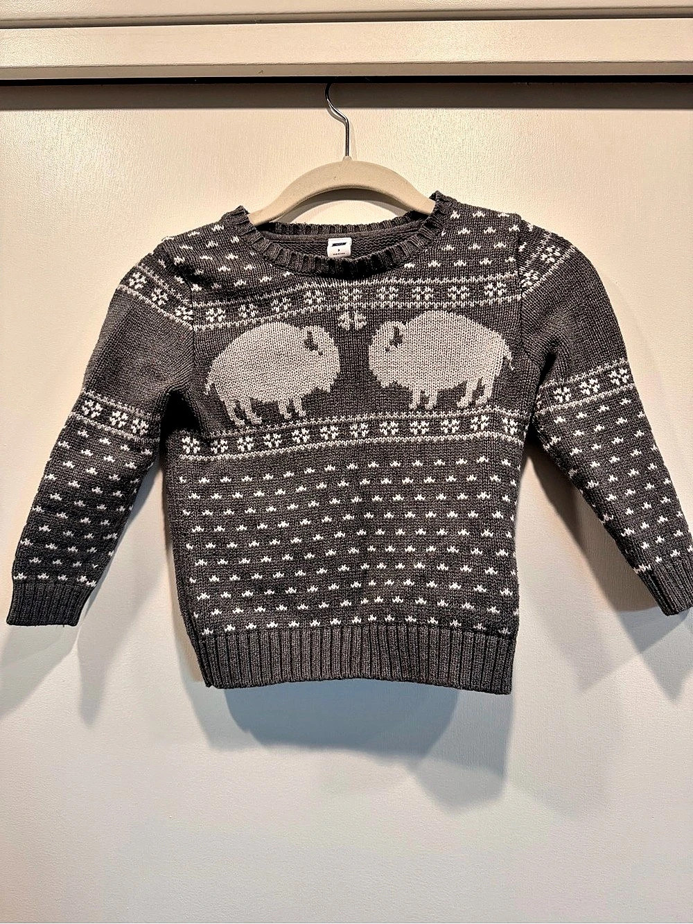 Janie and Jack Buffalo Fair Isle Sweater Boys Size 3